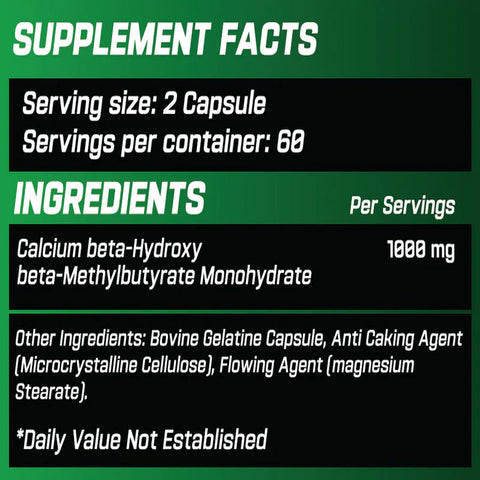 GRIMLABS HMB  60 KAPSÜL - 1000 MG 60 SERVİS