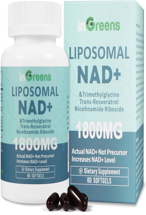 inGreens Liposomal NAD + Supplement 1800 mg 60 Softgel