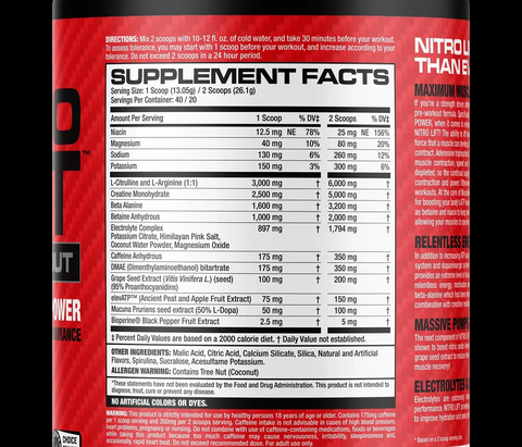 Musclemeds Nitro Lift Preworkout