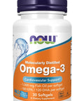 NOW Foods Omega-3 Fish Oil 1,000 mg 30 Softgels