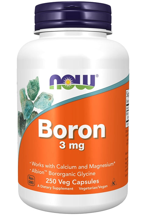 NOW Foods Boron 3 mg 250 Caps