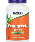 Now Foods Fenugreek 500 Mg 100 Veg Kapsül