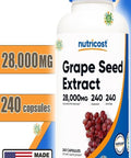 Nutricost Grape Seed Extract Kalp koruyucu + Tansiyon + Kan dolaşımı