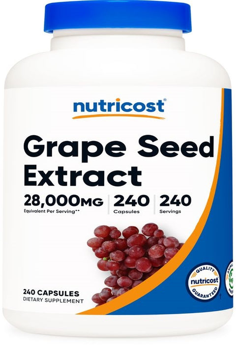 Nutricost Grape Seed Extract Kalp koruyucu + Tansiyon + Kan dolaşımı