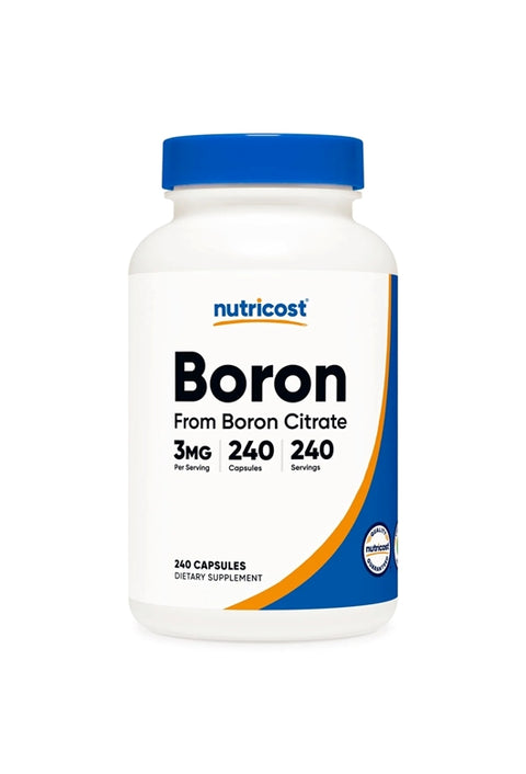 Nutricost 3 mg Boron 240 Capsules - Kemik erimesi koruyucu