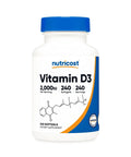 Nutricost Vitamin D3 VİTAMİN 2000UI 240 Softgels