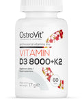 Ostrovit Vitamin D3 8000 IU + K2 - 60 Tablets