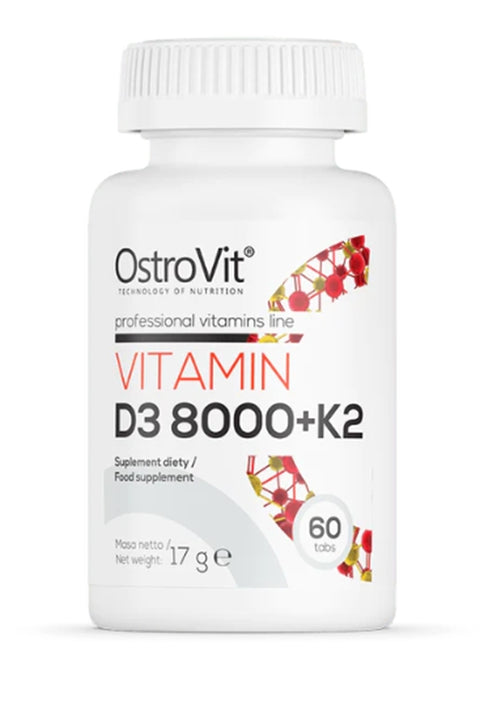 Ostrovit Vitamin D3 8000 IU + K2 - 60 Tablets