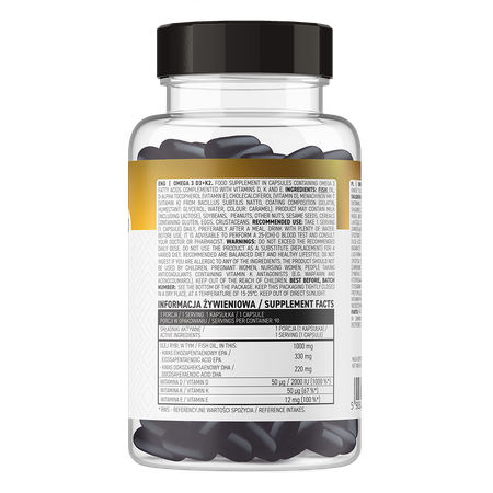 OstroVit Omega 3 D3+K2 90 capsules