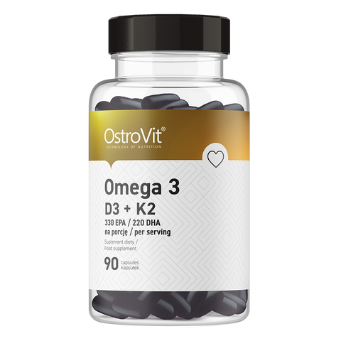 OstroVit Omega 3 D3+K2 90 capsules