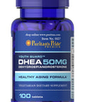 Puritans Pride DHEA 50 mg 100 Tablet - USA