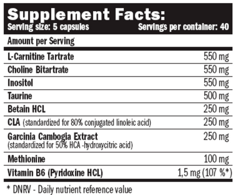 AMIX Lipotropic Fat Burner  100 Caps