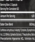 Saber Claws Labs Astra LEAN Fat Burner Dmaa Ephedra Yohimbine 60 Caps