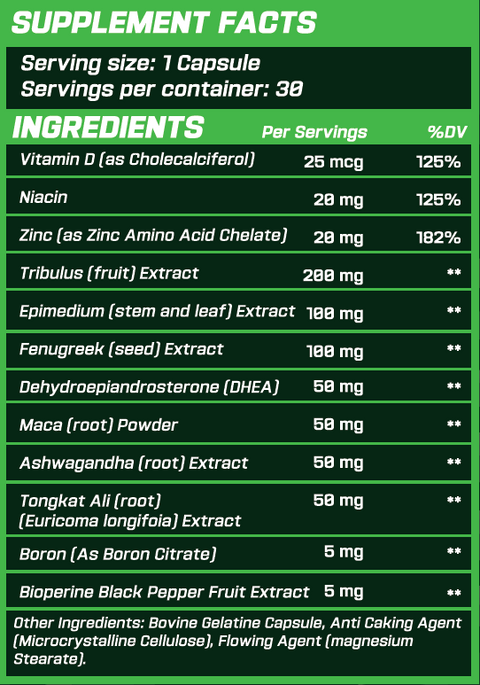 Grimlabs Sinister TestosteroneBooster 30 Kapsül