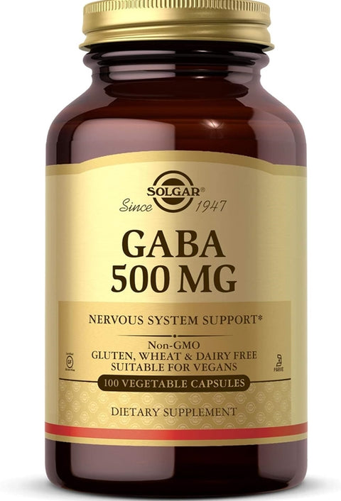 Solgar GABA 500 mg 100 Vegetable Capsul