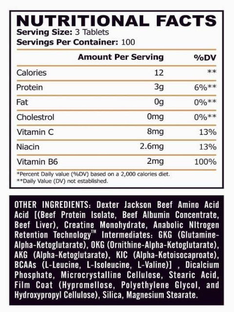 Dexter Jackson Beef Amino 300 Tablet