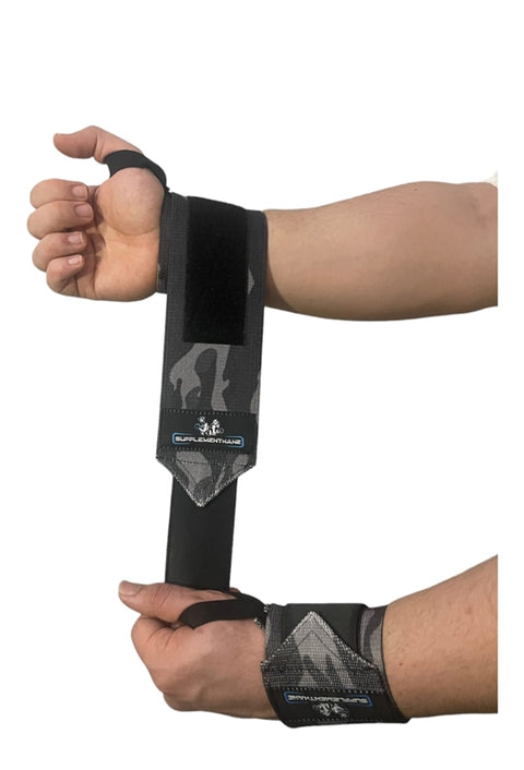 SupplementHane Logolu Fitness-Crossfit Ağırlık - Wrist Wraps Bileklik