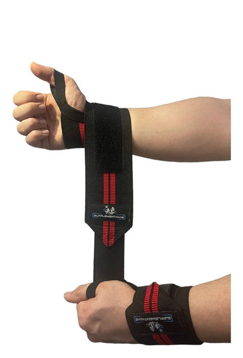 SupplementHane Logolu Fitness-Crossfit Ağırlık - Wrist Wraps Bileklik