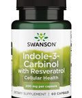 Swanson Indole-3 Carbinol with Resveratrol 200 mg 60 Capsules