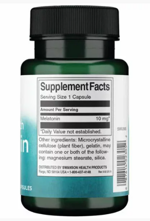 Swanson Triple Strength Melatonin 10Mg 60 Kapsül