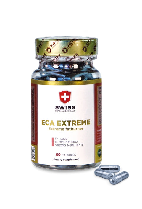 SWİSS ECA Etreme Fat Burner Yağ yakıcı Yohimbine Hcl Bioperine 60 Kaps