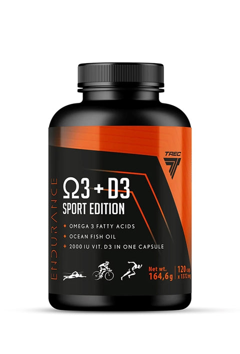 TREC OMEGA 3 + D3 Vitamin 2000 UI SPORT EDITION 120CAPS